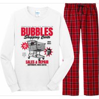 Bubbles Shopping Carts Long Sleeve Pajama Set