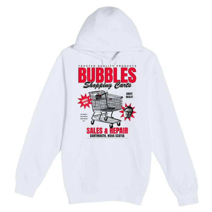 Bubbles Shopping Carts Premium Pullover Hoodie