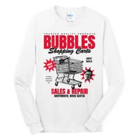 Bubbles Shopping Carts Tall Long Sleeve T-Shirt