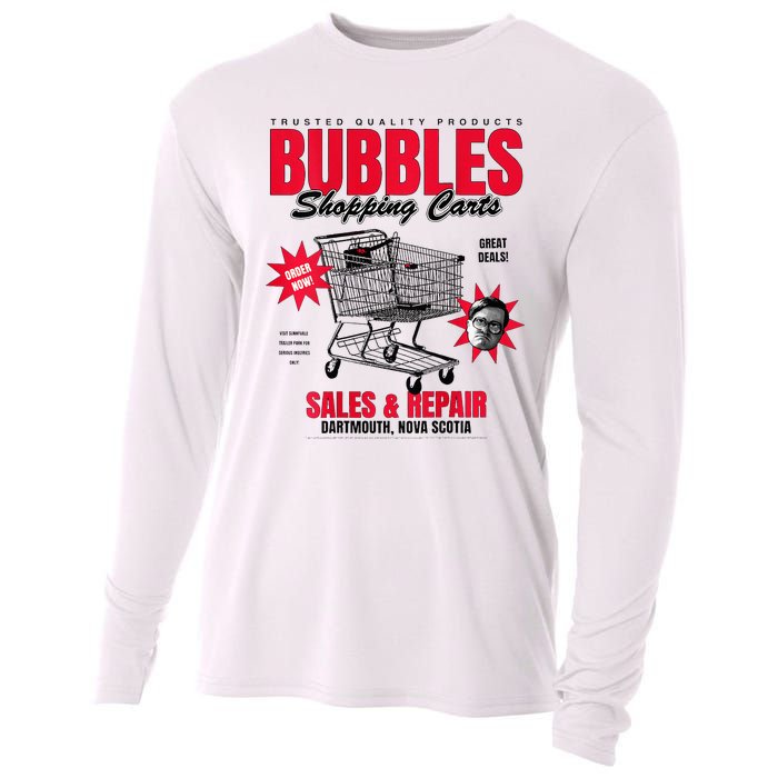 Bubbles Shopping Carts Cooling Performance Long Sleeve Crew