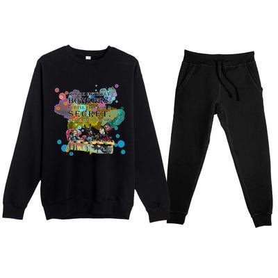 Tea Party Bonkers Quote Alice In Wonderland Premium Crewneck Sweatsuit Set