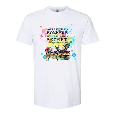 Tea Party Bonkers Quote Alice In Wonderland Softstyle® CVC T-Shirt