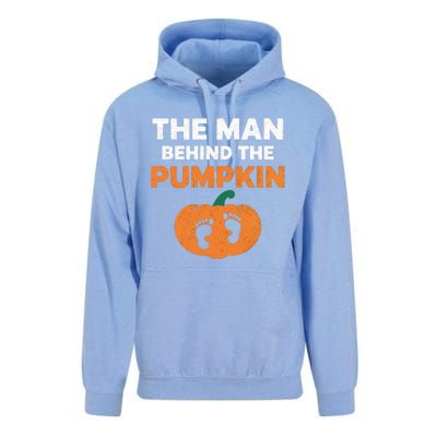 The Person Behind The Pumpkin Halloween Dad Reveal Gift Unisex Surf Hoodie