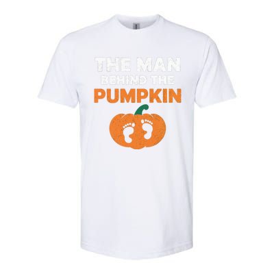 The Person Behind The Pumpkin Halloween Dad Reveal Gift Softstyle CVC T-Shirt