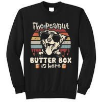 The Peanut Butter Box Is Here Funny Australian Shepherd Sweatshirt