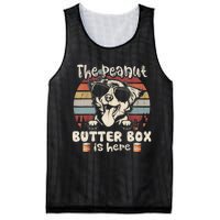 The Peanut Butter Box Is Here Funny Australian Shepherd Mesh Reversible Basketball Jersey Tank