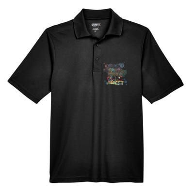 Tea Party Bonkers Quote Alice In Wonderland Men's Origin Performance Pique Polo