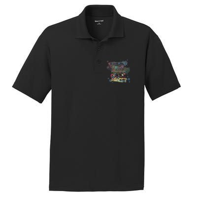 Tea Party Bonkers Quote Alice In Wonderland PosiCharge RacerMesh Polo