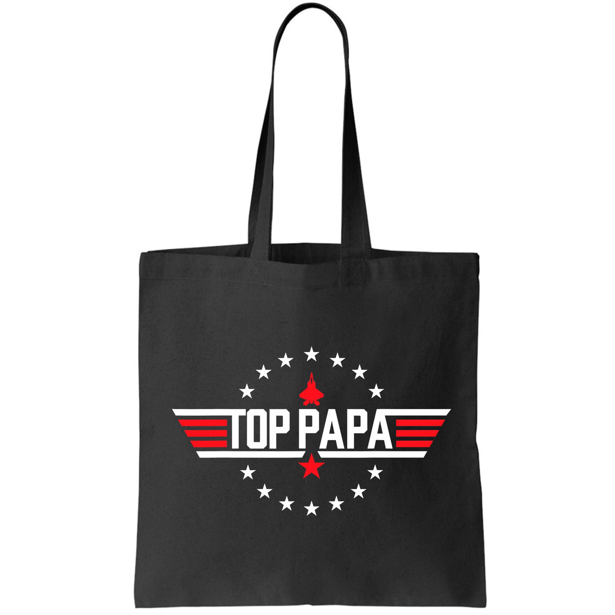 Top Papa Birthday Gun Jet Fathers Day Funny 80s Father Air Bag