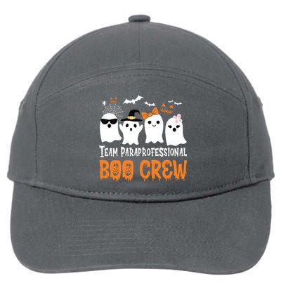 Team Paraprofessional Boo Crew Halloween Ghost 7-Panel Snapback Hat