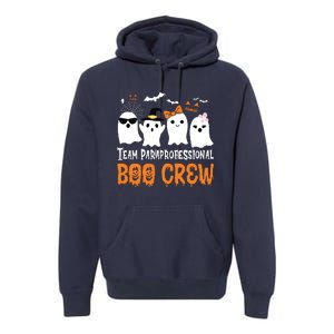 Team Paraprofessional Boo Crew Halloween Ghost Premium Hoodie