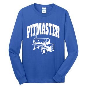 Texas Pitmaster Bbq Smoker Stick Burner Brisket Cooking Day Cute Gift Tall Long Sleeve T-Shirt