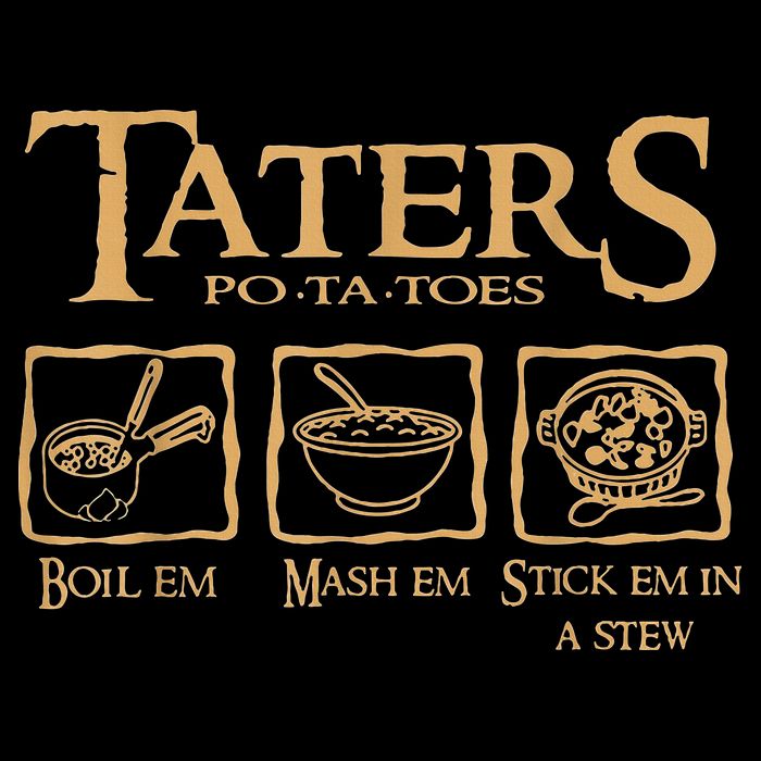 Taters Potatoes Boil Em Mash Em Stick Em In A Stew Impact Tech Backpack