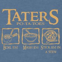 Taters Potatoes Boil Em Mash Em Stick Em In A Stew Garment-Dyed Sweatshirt