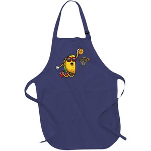 Taco Playing Basketball Mexican Cinco De Mayo Full-Length Apron With Pockets