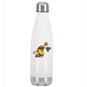 Taco Playing Basketball Mexican Cinco De Mayo Stainless Steel Insulated Water Bottle