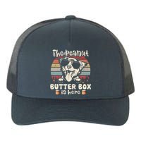 The Peanut Butter Box Is Here Funny Australian Shepherd Yupoong Adult 5-Panel Trucker Hat