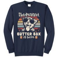 The Peanut Butter Box Is Here Funny Australian Shepherd Sweatshirt