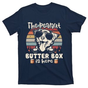 The Peanut Butter Box Is Here Funny Australian Shepherd T-Shirt