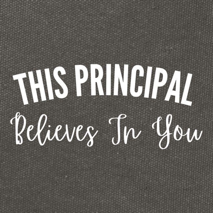 This Principal Believes In You Cotton Canvas Backpack