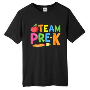 Team Pre-K Back To School Pre Kindergarten Teacher Student Tall Fusion ChromaSoft Performance T-Shirt