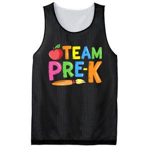 Team Pre-K Back To School Pre Kindergarten Teacher Student Mesh Reversible Basketball Jersey Tank