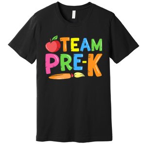 Team Pre-K Back To School Pre Kindergarten Teacher Student Premium T-Shirt