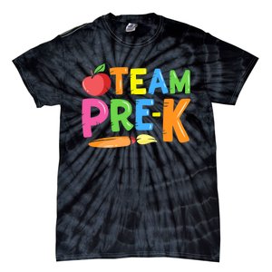 Team Pre-K Back To School Pre Kindergarten Teacher Student Tie-Dye T-Shirt