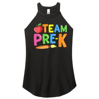 Team Pre-K Back To School Pre Kindergarten Teacher Student Women’s Perfect Tri Rocker Tank