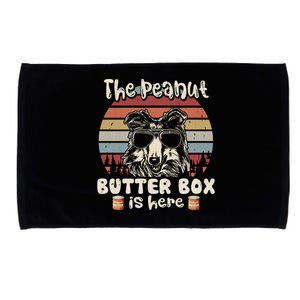 The Peanut Butter Box Is Here Funny Rough Collie Lovers Microfiber Hand Towel