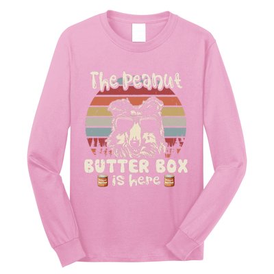 The Peanut Butter Box Is Here Funny Rough Collie Lovers Long Sleeve Shirt