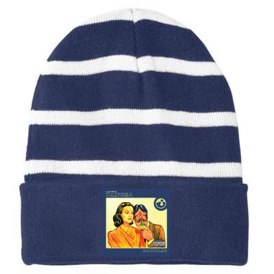 Together Pangea Badillac Striped Beanie with Solid Band