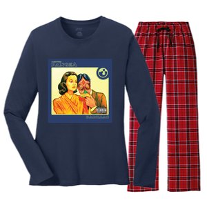 Together Pangea Badillac Women's Long Sleeve Flannel Pajama Set 