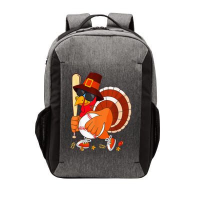 Turkey Playing Baseball Thanksgiving Vector Backpack