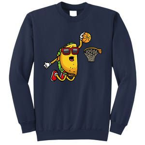 Taco Playing Basketball Mexican Cinco De Mayo Sweatshirt