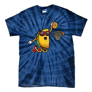 Taco Playing Basketball Mexican Cinco De Mayo Tie-Dye T-Shirt