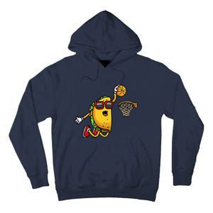 Taco Playing Basketball Mexican Cinco De Mayo Tall Hoodie