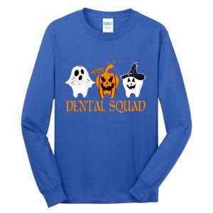 Th Pumpkin Boo Witch Dental Squad Group Halloween Costume Funny Gift Tall Long Sleeve T-Shirt