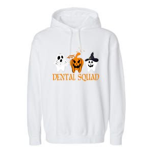 Th Pumpkin Boo Witch Dental Squad Group Halloween Costume Funny Gift Garment-Dyed Fleece Hoodie