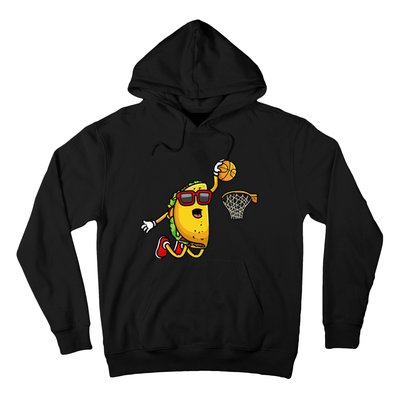 Taco Playing Basketball Funny Cinco De Mayo Sport Lover Hoodie