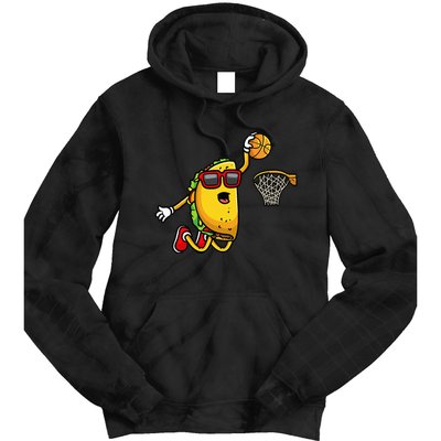 Taco Playing Basketball Funny Cinco De Mayo Sport Lover Tie Dye Hoodie