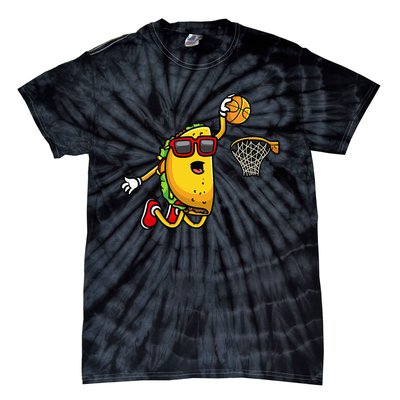 Taco Playing Basketball Funny Cinco De Mayo Sport Lover Tie-Dye T-Shirt