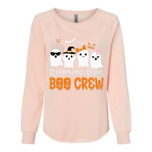 Team Paraprofessional Boo Crew Pumpkin Scary Halloween Womens California Wash Sweatshirt