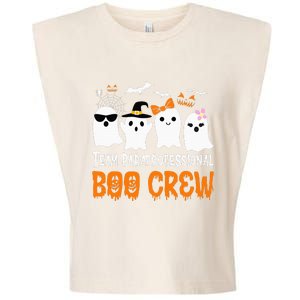 Team Paraprofessional Boo Crew Pumpkin Scary Halloween Garment-Dyed Women's Muscle Tee