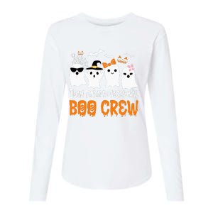 Team Paraprofessional Boo Crew Pumpkin Scary Halloween Womens Cotton Relaxed Long Sleeve T-Shirt