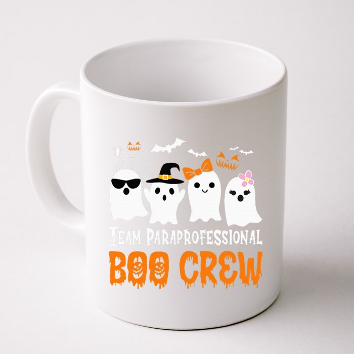 Team Paraprofessional Boo Crew Pumpkin Scary Halloween Coffee Mug