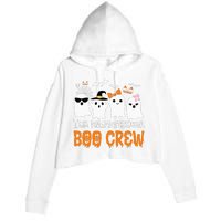 Team Paraprofessional Boo Crew Pumpkin Scary Halloween Crop Fleece Hoodie