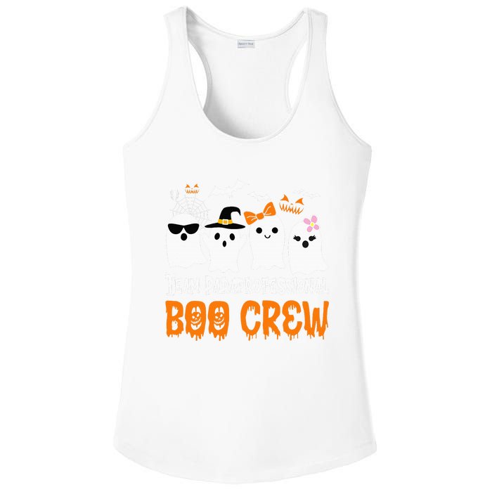 Team Paraprofessional Boo Crew Pumpkin Scary Halloween Ladies PosiCharge Competitor Racerback Tank