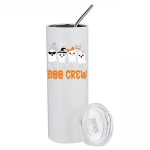 Team Paraprofessional Boo Crew Pumpkin Scary Halloween Stainless Steel Tumbler