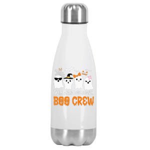 Team Paraprofessional Boo Crew Pumpkin Scary Halloween Stainless Steel Insulated Water Bottle